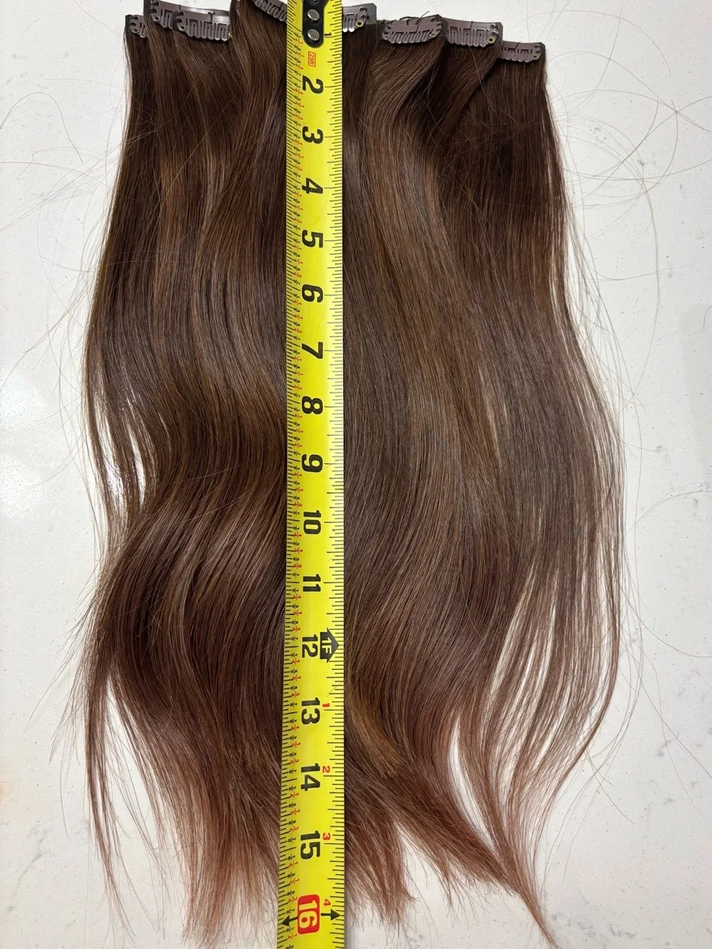 Goo Goo Hair 16” Chocolate Brown Human Hair Extensions